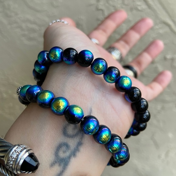 Iridecent beads heart arrow & infinity love set - Picture 8 of 10